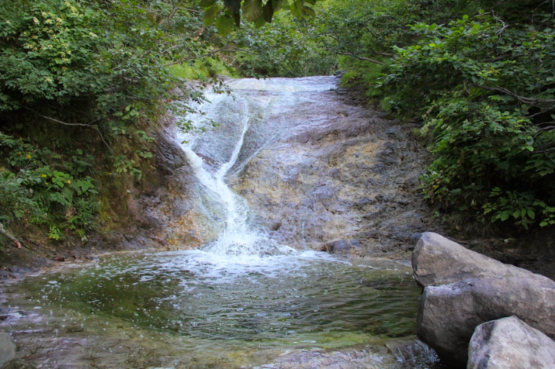 カムイワッカの滝