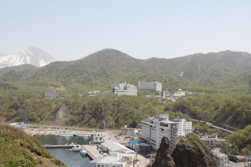 ウトロ温泉市街地