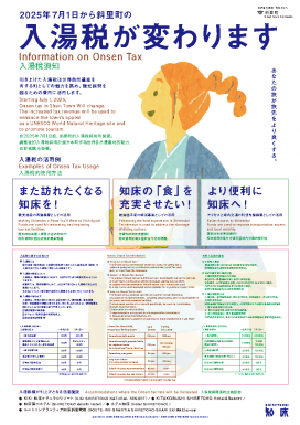 7月1日より入湯税の税額変更のお知らせ