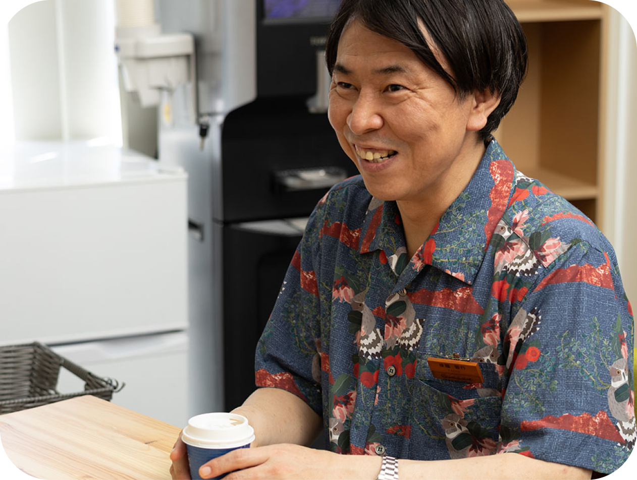 昼休憩。ホッとひと息